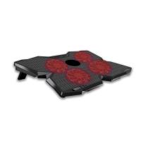 DEXIM DNA002 4 FANLI KIRMIZI LEDLİ 23DP STANDLI Notebook Soğutucusu - 1